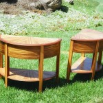 Zebra wood and lace wood tables